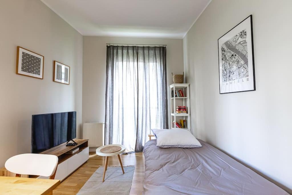 Bright And Cozy Apartment Near Park, With A Huge Terrace. Warschau Exterior foto
